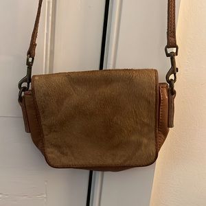 Tan horse hair purse
